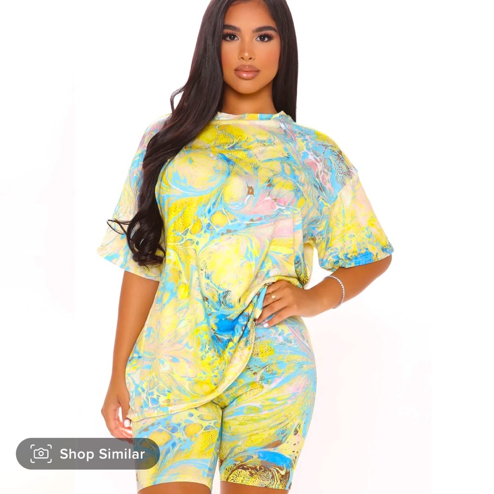 NEW!! Fashionova In A Daze Biker Short Set
